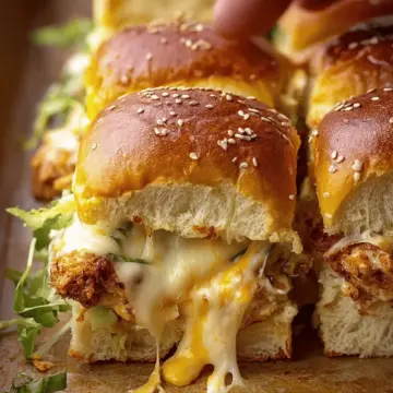 Extra-Cheesy Chicken Sliders