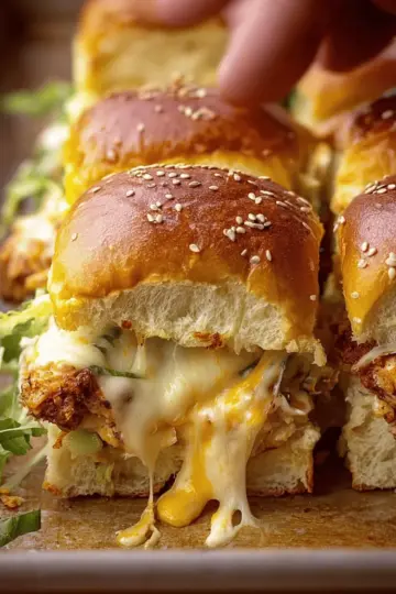 Extra-Cheesy Chicken Sliders