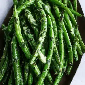 Herb and Garlic Butter Green Beans