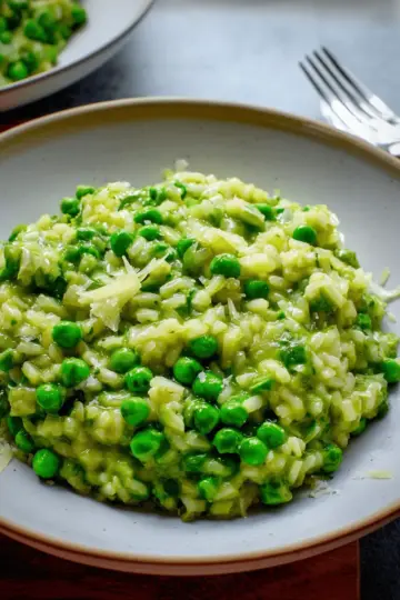 Leek and Pea Risotto