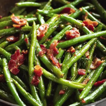 Brown Sugar Green Beans with Bacon