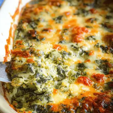 Keto Spinach Broccoli Cheese Casserole