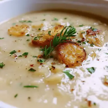 Roasted Garlic Potato Soup