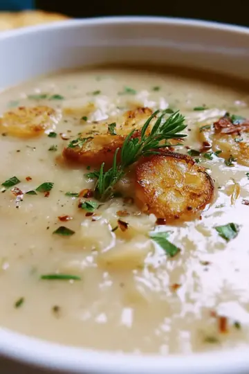 Roasted Garlic Potato Soup