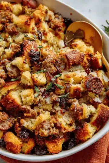 Sausage Stuffing Recipe (with Figs)