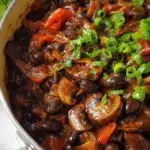 Mushroom and Black Bean Chilli