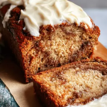 Cinnamon Roll Banana Bread