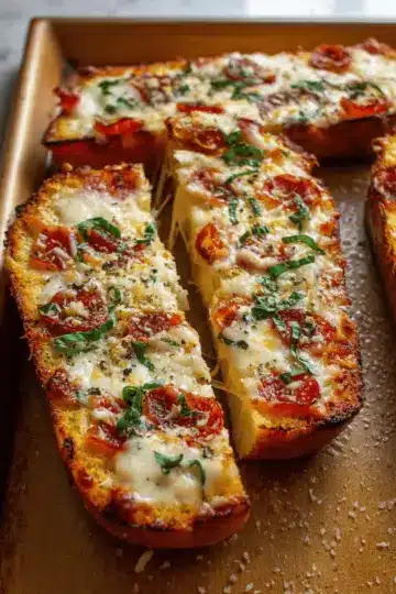 Garlic Bread Pizza.