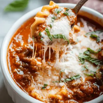 One Pot Lasagna Soup