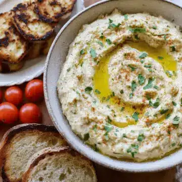 Roasted Garlic White Bean Dip