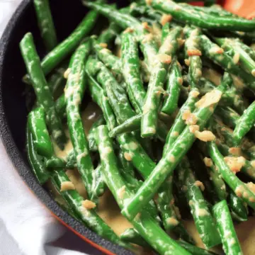 Green Beans with Dijon Cream Sauce