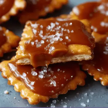 Salted Caramel Cracker Bites