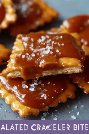 Salted Caramel Cracker Bites