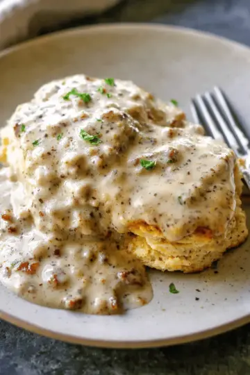 Best EVER Biscuits and Gravy