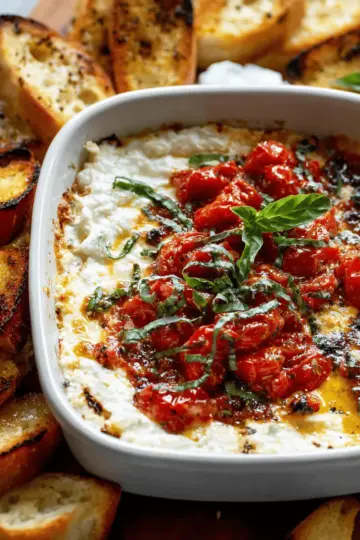 Baked Goat Cheese Bruschetta Dip