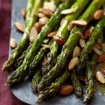 Roasted Asparagus with Almonds