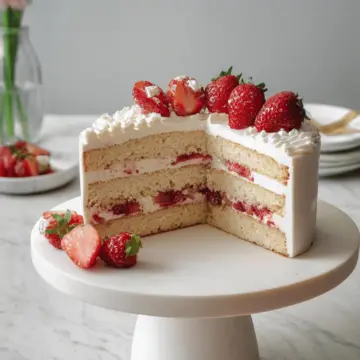 Strawberry Cream Cake