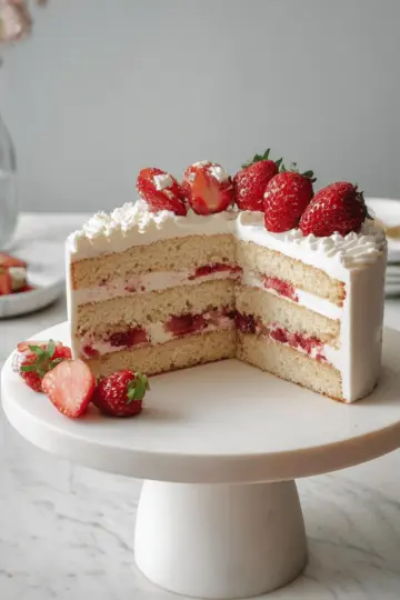 Strawberry Cream Cake