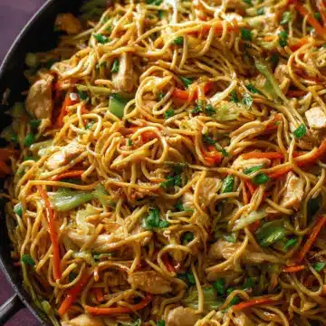 Chicken Chow Mein with Best Chow Mein Sauce!