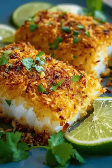 Tropical Paradise Coconut Crusted Fish Fillets