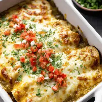 Green Chile Chicken Enchiladas