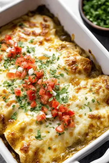 Green Chile Chicken Enchiladas
