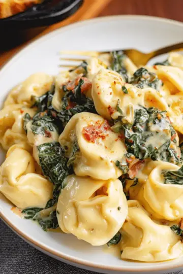 Crock Pot Creamy Tortellini