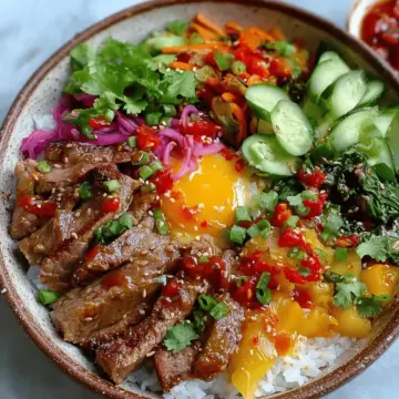 Korean BBQ Steak Bowl