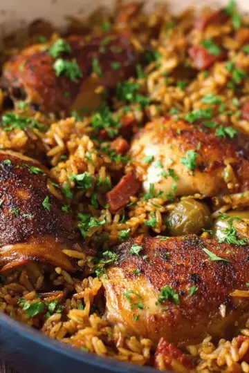 One Pot Chicken and Dirty Rice