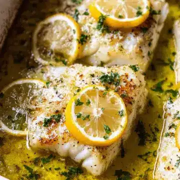 Garlic Butter Lemon Baked Cod