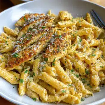 Garlic Parmesan Chicken and Pasta (One-Pan)