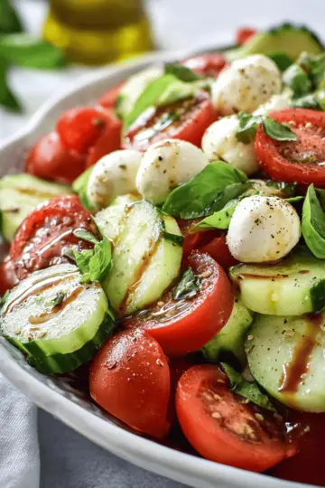 Cucumber Caprese Salad