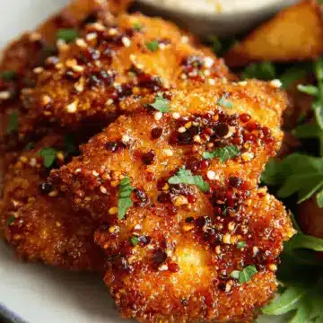 Crispy Hot Honey Feta Chicken