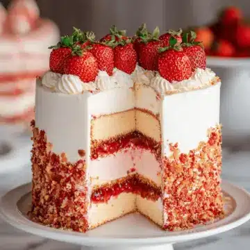Strawberry Crunch Cake