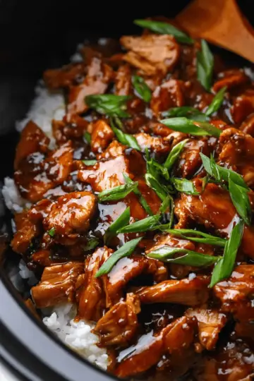 Crockpot Bourbon Chicken