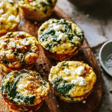 Spinach Feta Egg Muffins