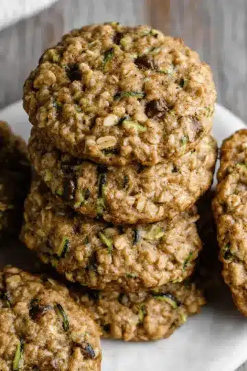 Healthy Zucchini Oatmeal Cookies