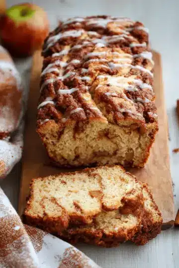 Easy Cinnamon Swirl Apple Bread (No Mixer Needed!)