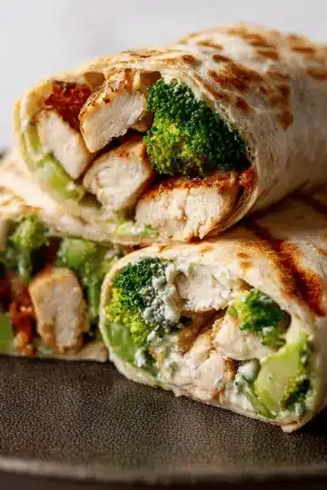 Grilled Chicken Broccoli Wraps