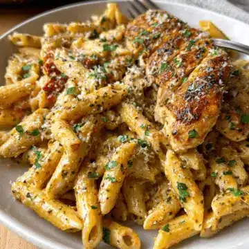 Garlic Parmesan Chicken and Pasta (One-Pan)