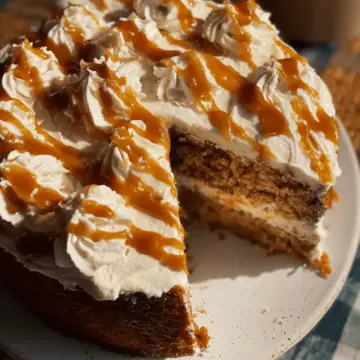 Salted Caramel Banana Cake