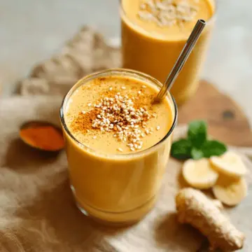 Easy Banana Ginger Turmeric Smoothie