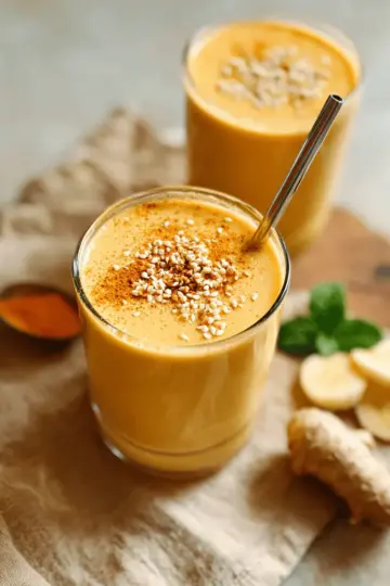 Easy Banana Ginger Turmeric Smoothie