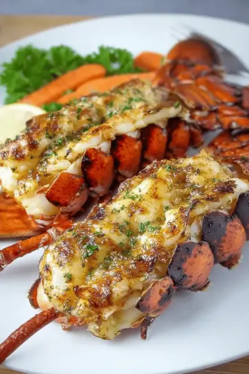 Grilled Lobster Tails with Garlic Butter