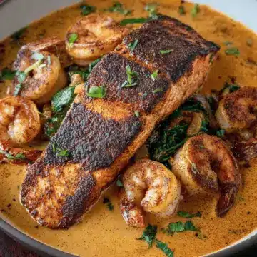 Cajun Salmon and Shrimp