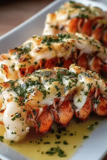 Creamy Garlic Butter Lobster Tails