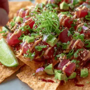 Tuna Poke Nachos