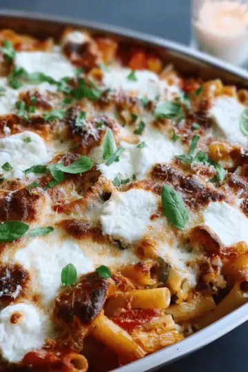 No-Boil Veggie Baked Ziti