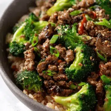 Ground Beef and Broccoli