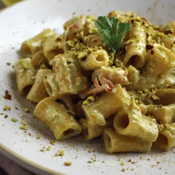 Sicilian Pasta with Creamy Pistachio Sauce